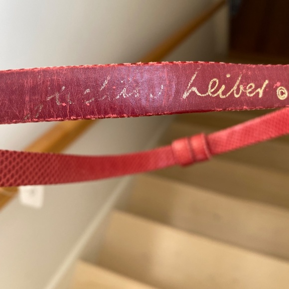 Judith Leiber Skinny Belt With Gemstone Buckle